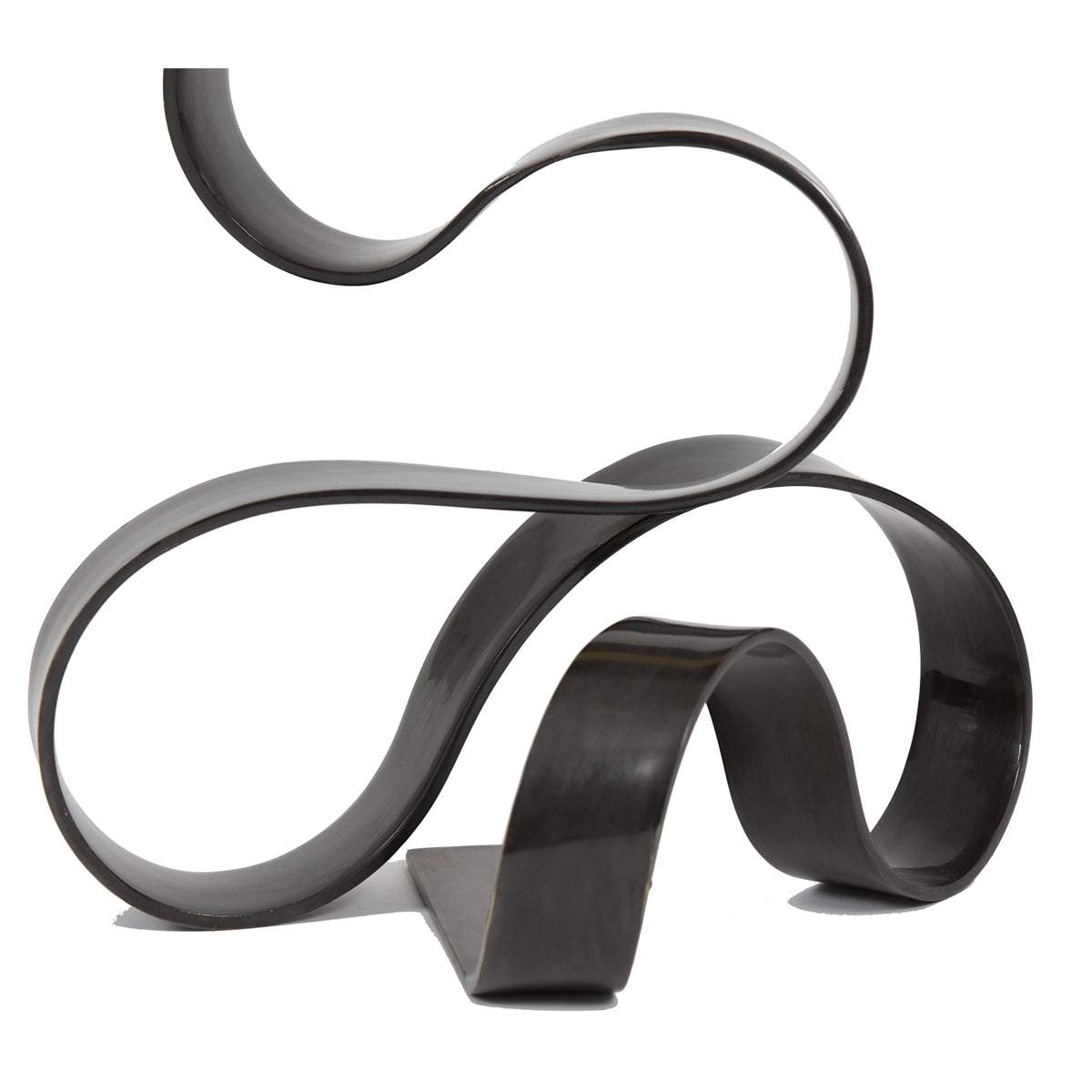 The Ribbon Lamp — side view — artisan lighting by Rachel Horn Studio, San Miguel de Allende, Mexico